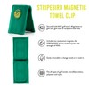 Stripebird - Magnetic Clip for Golf Towel (Fairway Green) -