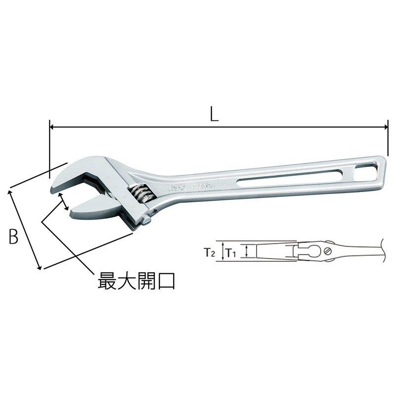 Kyoto Machine Tools (KTC) Monkey Wrench WMA-150-F