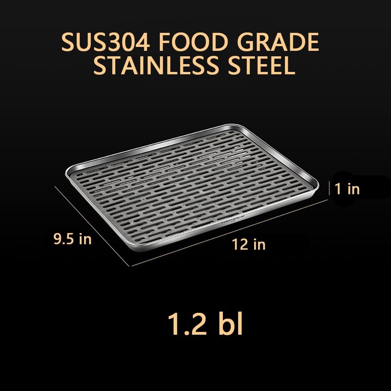 Reginsnow Stainless Steel Drain Tray, Cup & Dish Drying Rack,