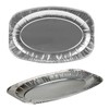 Kingfisher Foil Disposable Platters, Silver, 14-Inch, Pack of 20