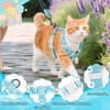 Floral Pattern Escape Proof Harness, Cat Leash, Adjustable, Breathable Cat