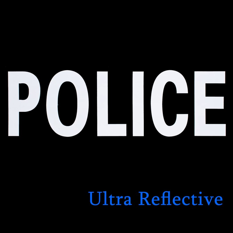 Police Patch Reflective Police Patch Back Removable Sheriff Patch with