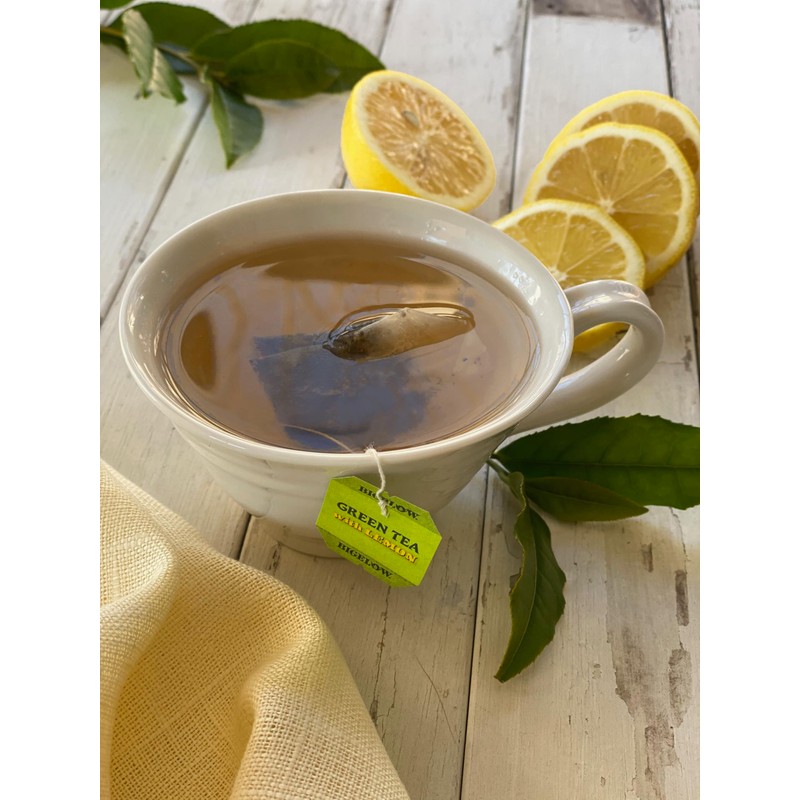 Bigelow Tea Green with Lemon Tea Bags, Caffeinated, 20 Count,