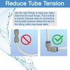1/4" OD Union Elbow, DUAL O-RING, 5-Pack, Quick Connect, Push