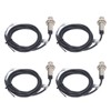 4 Set Inductive Proximity Switch 12mm Dia NPN DC 3