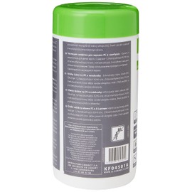 Screen Cleaning Wet Wipes Q-CONNECT Dispenser Tub 100pcs / Computer Accessories/Type-For TFT/LCD Screens/Kind-Antistatic/Colour-White/Capacity (ml)-N.a.