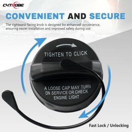 Gas Cap Fuel Cap Compatible with 1998-2020 Dodge Challenger Caliber Avenger Journey Dakota Ram 1500 2500 3500 Chrysler 200 300 Sebring Pacifica Jeep Wrangler JK Replace 5278632AG 52030377AA 52030377AB