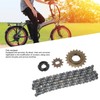 Electric Bike Sprocket Set Gold 11 Teeth Sprocket 114 Links