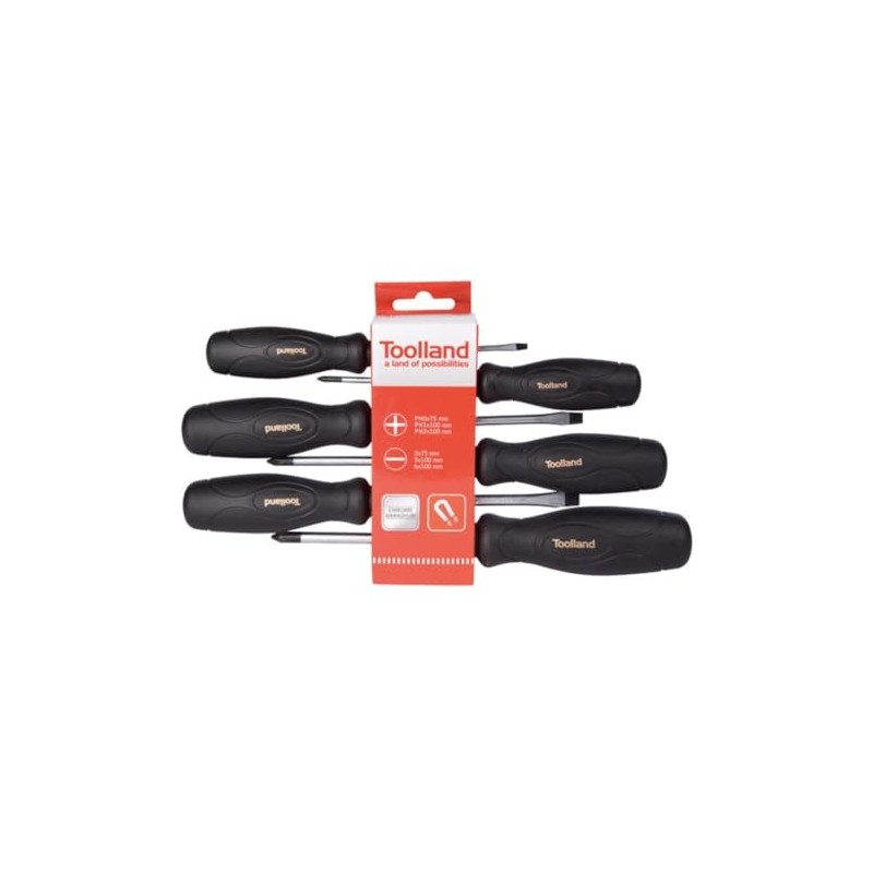 Toolland a land of possibilities Phillips Screwdriver Set (Pack of