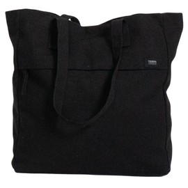 Terra Thread Organic Cotton Executive Work Tote Bag, Black