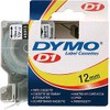 DYMO D1 Labelling Tape 45013, 12 mm, Black/White