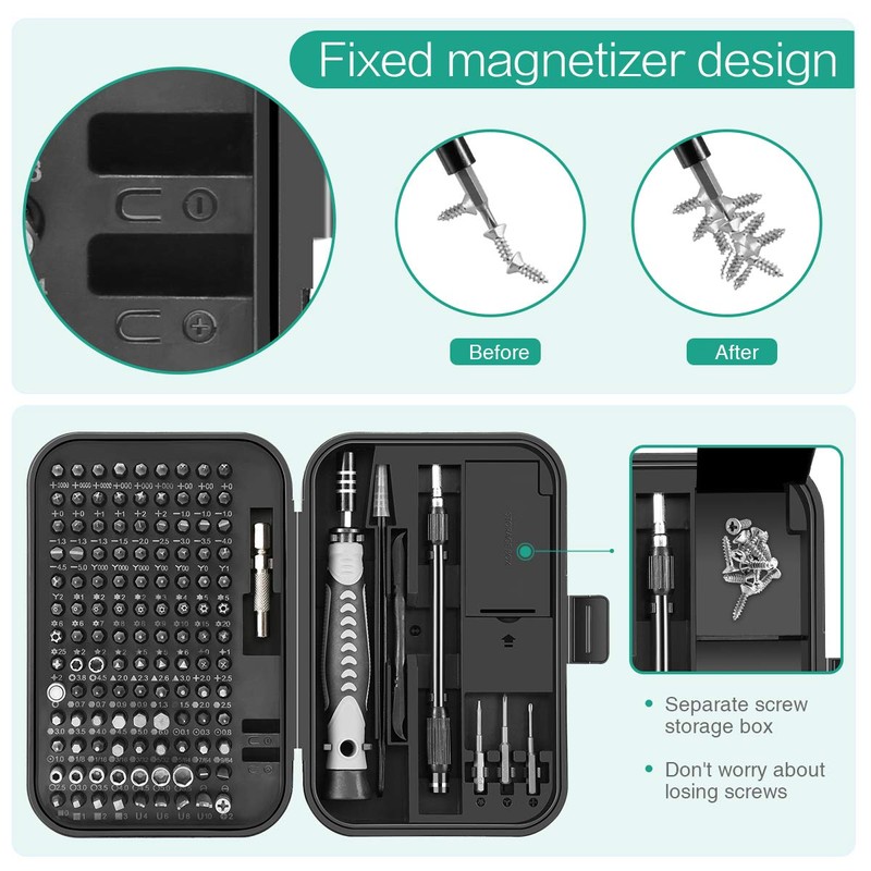 ORIA Precision Screwdriver Set, 130 in 1 Magnetic Screwdriver Kit