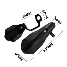 USTPO Motorcycle Handguards 7/8" and 1 1/8" Hand Guard Protection Universal for YZ 125 YZ 85 YZ 65 TTR125 TTR50 TTR 110 PW 50 CRF110 CRF50 CRF125 CRF 70 Dirt Pit Bike ATV Black