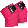 Meister Knee Wraps for Squats & Weightlifting - Heavy-Duty 72"