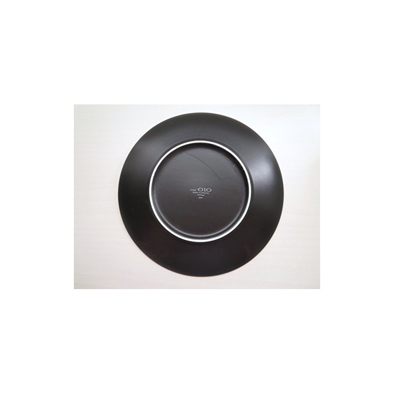 Demoda (Black/Platinum) 8.7 inches (22 cm) Dessert Plate (dm-102)