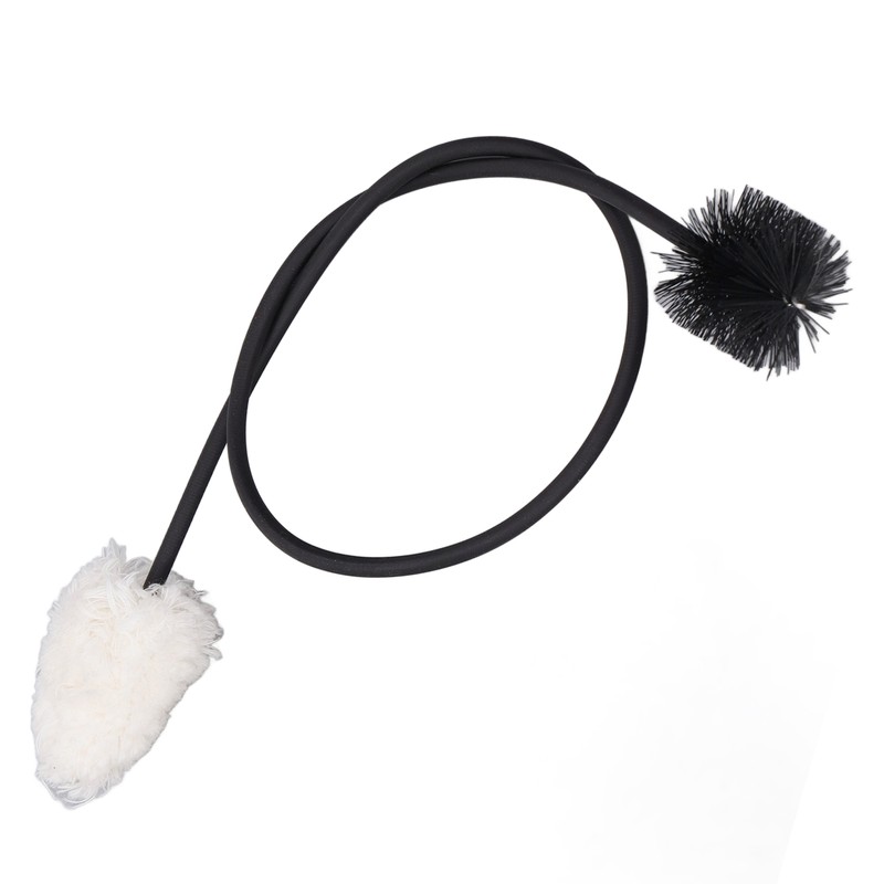 Saxophone Neck Cleaning Brush 50cm Bendable Metal Cotton Thread and