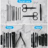 Juego de manicura profesional para cortaúñas, 26 piezas, kit de