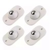 TIKA 4 Pcs Mini Swivel Caster Wheel - Self-Adhesive Universal