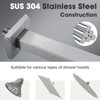 Clovermap Ceiling Mounted Shower Arm, 6 inch Square Extension Arm
