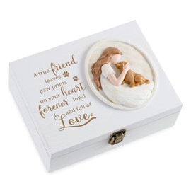 Storieme Pet Memorial Gifts for Dogs: Sympathy Remembrance Gift for Loss of Dog - Bereavement Wooden Memory Box for Keepsakes