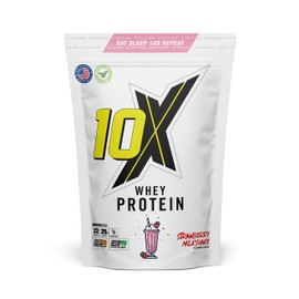 10X Athletic Whey Protein, Low Calorie, High Protein, Vegetarian, Informed Sport, Various Flavours, 700g-750g (Strawberry Milkshake)
