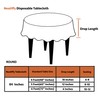 Neatiffy 84 Inch 6 Pack Disposable Round Plastic Tablecloths Picnic/Camping/Party/Banquet