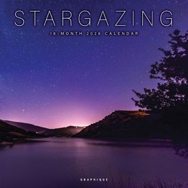 Graphique 2026 Stargazing Wall Calendar | 12” x 12” | Thick Paper | Home & Office Organizer | Large Monthly Grid | 3 Languages & Marked Holidays | 4 Month Preview Page for 2027