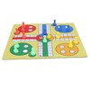 Ludo Chess Set Folding Roll Up Board Game Pad with