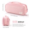 EASTHILL Large Capacity Pencil Case Pen Pouch Organizer Canvas Pencil