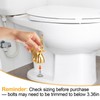 2 Pack Toilet Bolt Covers Decorative,Lovely Ceramic Elephant Cat Shaped