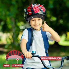 Children's Headband - Thin, Ultralight and Elastic Sports Headband for Boys and Girls (Twin Pack Flowers/Hearts)