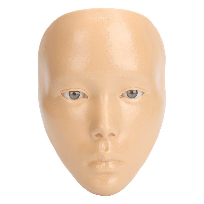 Makeup Practice Face with Plastic Stand 5D Silicone Full Face