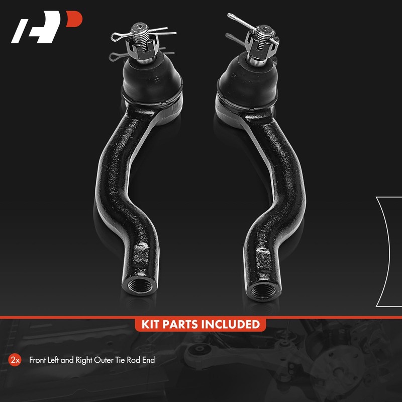 A-Premium 2 x Front Outer Tie Rod Ends, Compatible with