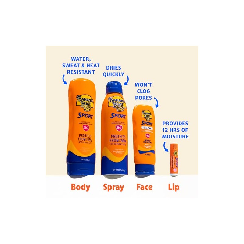 Banana Boat Ultra Sport Sunscreen Stick, New Look, SPF 50+,