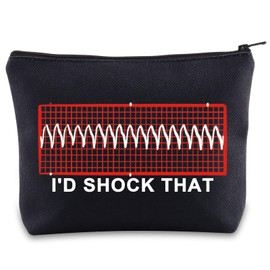 V-Tach Nursing Makeup Bag Paramedic Gifts Cardiac Nurses Gifts I'd Shock That Cardiology Nurse Zipper Bag (Shock That UK)