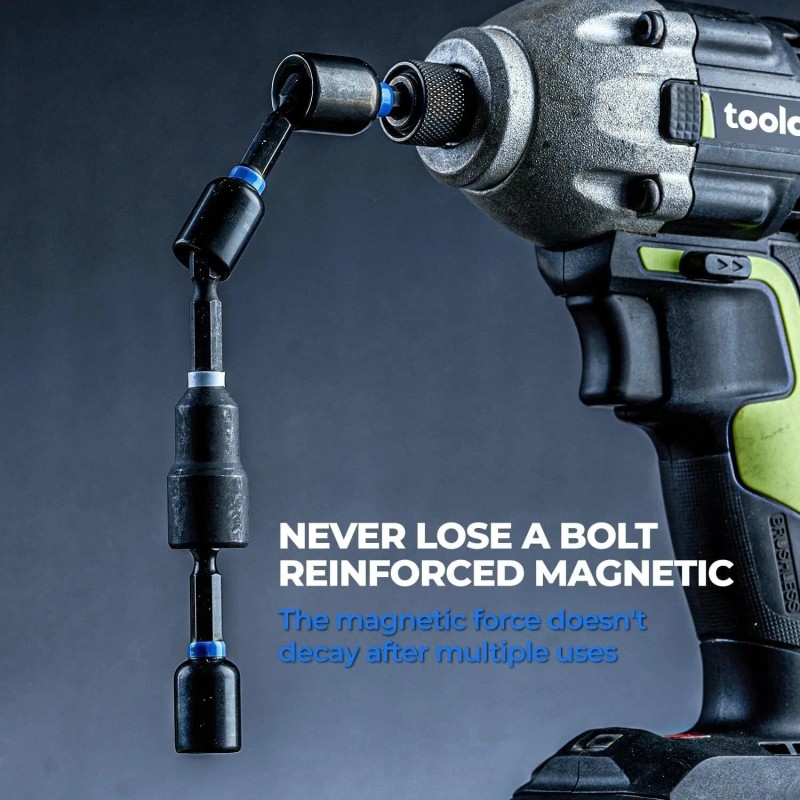 Unbranded Magnetic Nut Driver Set, 34pcs Impact Driver Bit Set,