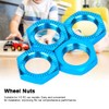 Tbest Set of 4 Wheel Hub Nuts, 1/8 17 mm