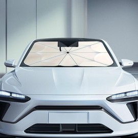 Parasol para parabrisas de coche 140x80 cm reforzado y plegable