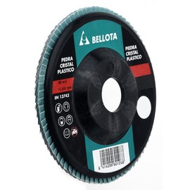 Bellota 50503-80 Flap Disc for Smoothing Down Silicon Carbide Stone, Silicon Carbide 80, Polyamide Base, 115 mm