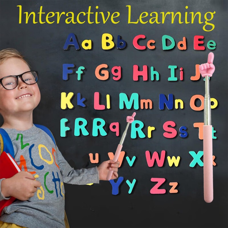 Extendable Teacher Pointer - Versatile, Adjustable, Ergonomic Teaching Aid &
