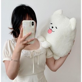 Goylmc Dog Plush Pillow,Dog Stuffed Animal,Cute Dog Stuffed Hugging Pillow, Home Decoration Gift for Kids Boys Adults (14 inch)