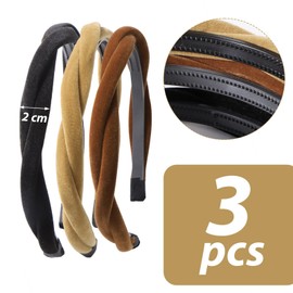 BOFUNX 3 Stücke Damen Haarreifen geflochten Haarband Samt Stirnbänder Trachten Haarreif Dirndl Haarschmuck für Oktoberfest Party Alltag