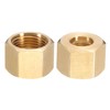 PATIKIL 5/16" Brass Compression Nut,50Pcs Brass Compression Fitting for Air