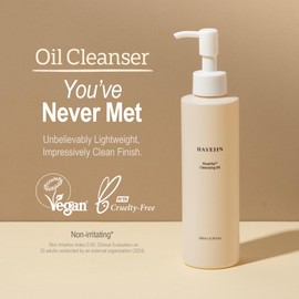 HAYEJIN RiceFila Cleansing Oil - Korean Oil Cleanser for Face with Centella Asiatica, 8 Hyaluronic Acids & 6 Peptides - Vegan & Hypoallergenic Makeup Remover 6.76 fl oz