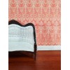 World & Model Dollhouse Wallpaper Pink Salmon Victorian 1:12 Scale