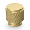 Amerdeco 10 Pack Matte Gold Knurled Cabinet Knobs Kitchen Cabinet