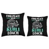 Kuhli Loach Fish Lover Freshwater Aquarium Fish Throw Pillow