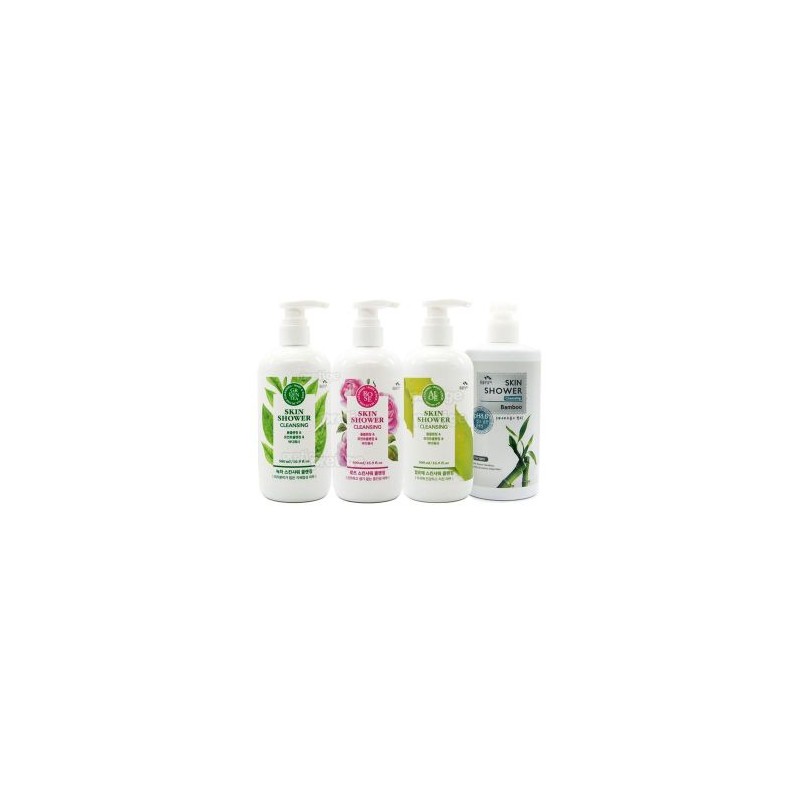 Man with Flowers Skin Shower Cleansing 500mlx2 Green Tea Rose