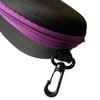 Swimz Swimming Goggle Case - Black/Purple - Semi Rigid Swimming