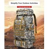 80L Waterproof Camouflage Outdoor Activity Backpacks - Bag Color: Black